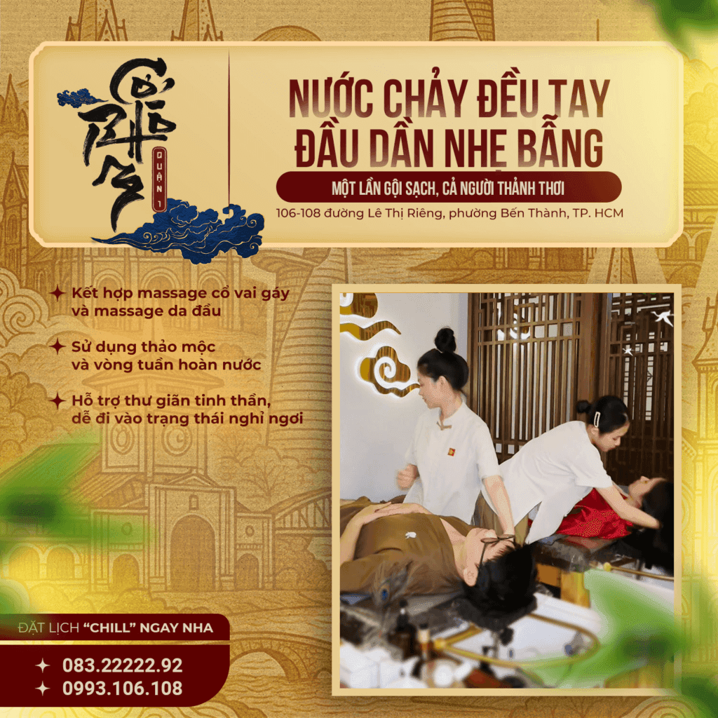 Bảng Giá Gội Đầu Dưỡng Sinh Tại TP.HCM?